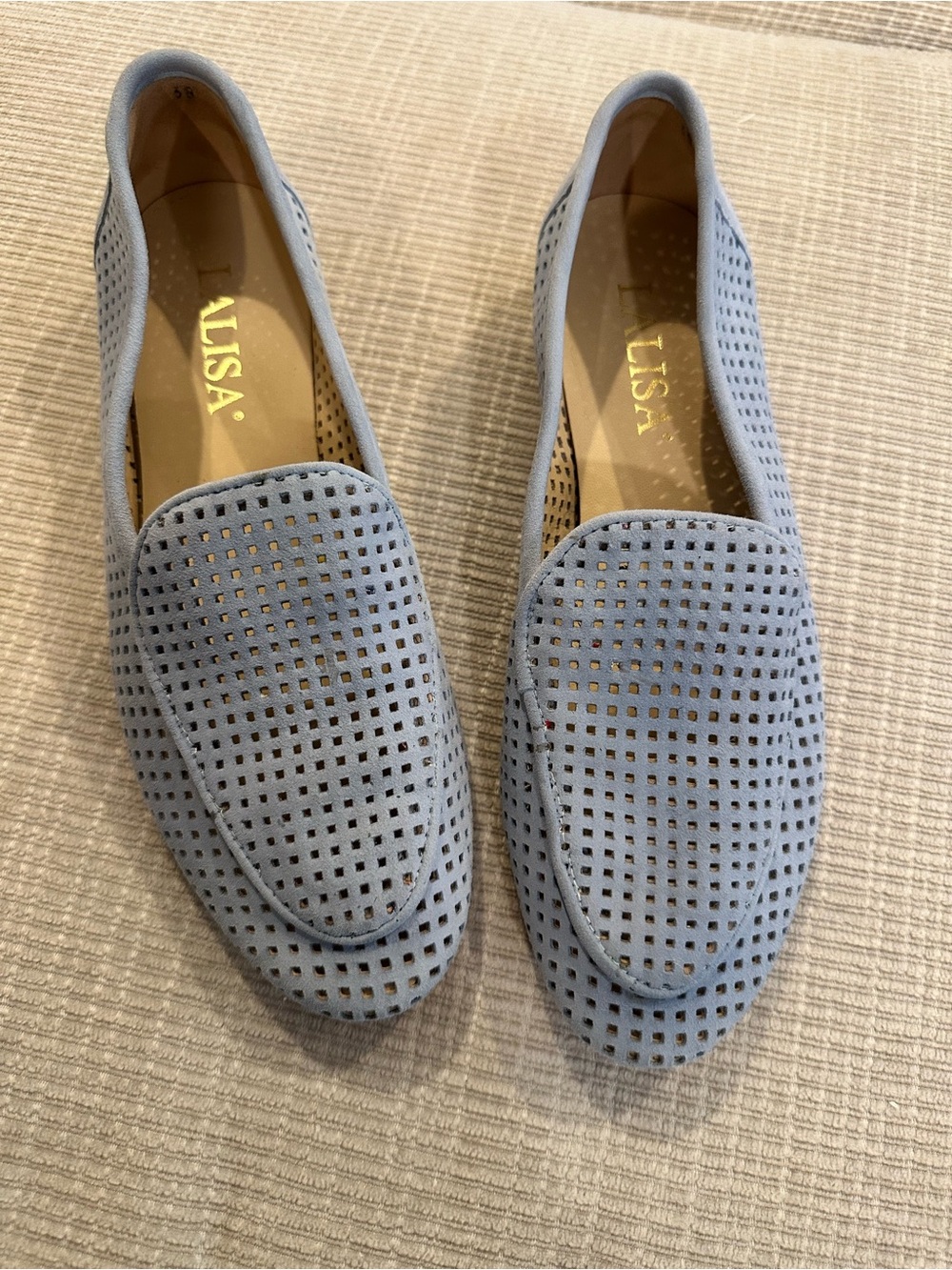 LALISA Light Blue Loafers